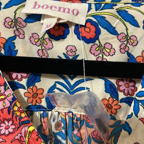 Anthropologie Floral Maxi Dress - Red, Blue, Cream - Picture 9 of 10